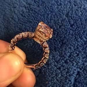 Rose gold engagement ring